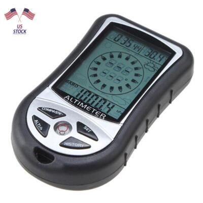 Portable Multifunction Altimeter Digital Compass Clock Barometer Thermometer