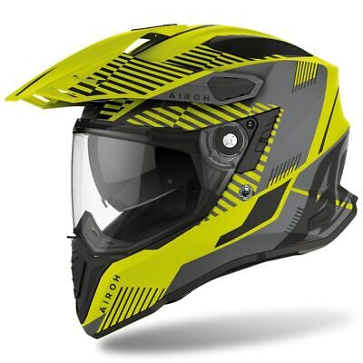 Helmet Man Airoh COMMANDER Boost Yellow Matt Adventure Enduro Touring Offroad