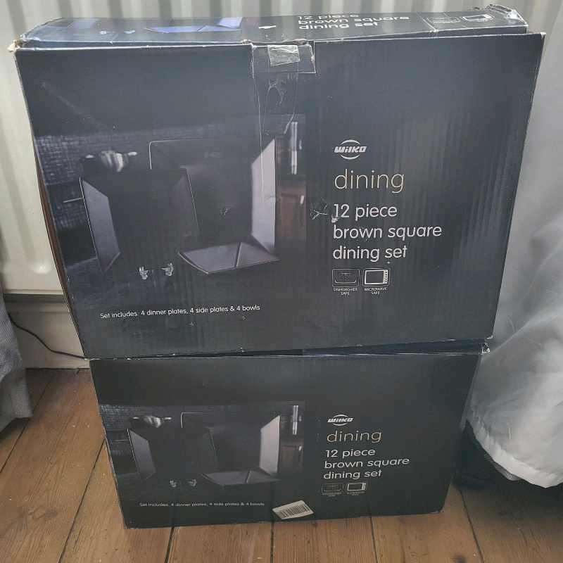 Wilko 12 Piece Brown Square Dining Set X1 In Lincoln Lincolnshire Gumtree