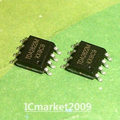 50 PCS TDA2822M SOP-8 TDA2822 SMD Dual Power Amplifier Chip IC
