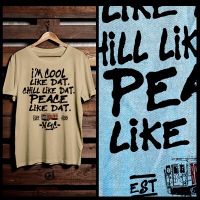 Hip Hop t-shirt 90s rap music underground Cypha Brooklyn Chill XL Tan