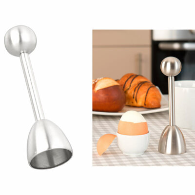 Eiöffner: Eierköpfer und Eieröffner aus Edelstahl, für harte und weiche Eier