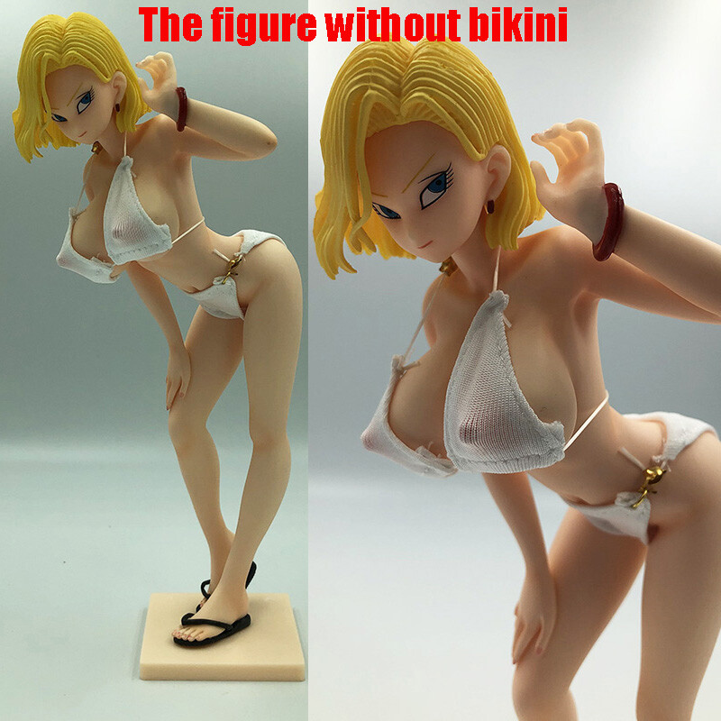 Dragon Ball Z Android 18 Glitter Glamours Figure No Bikini Pvc Sexy Model Ebay