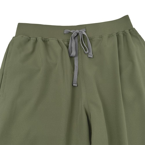 Unisex Stretch Nurse Uniform Medical Scrub Sets Women Men V-Neck Top Jogger Pant