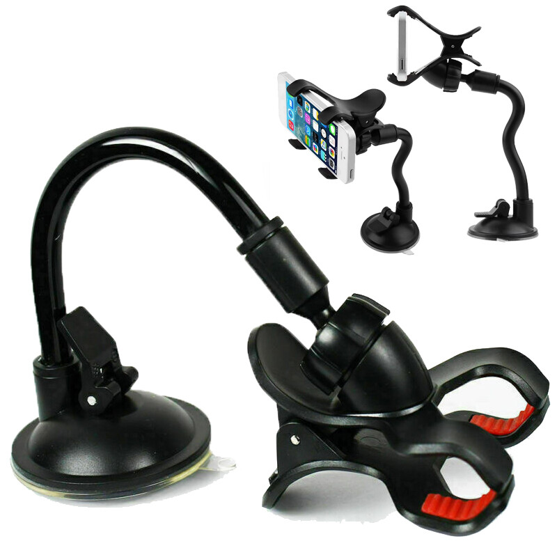 360&deg; Car Windshield Mount Cell phone Holder Stand Cradle for iPhone Samsung GPS