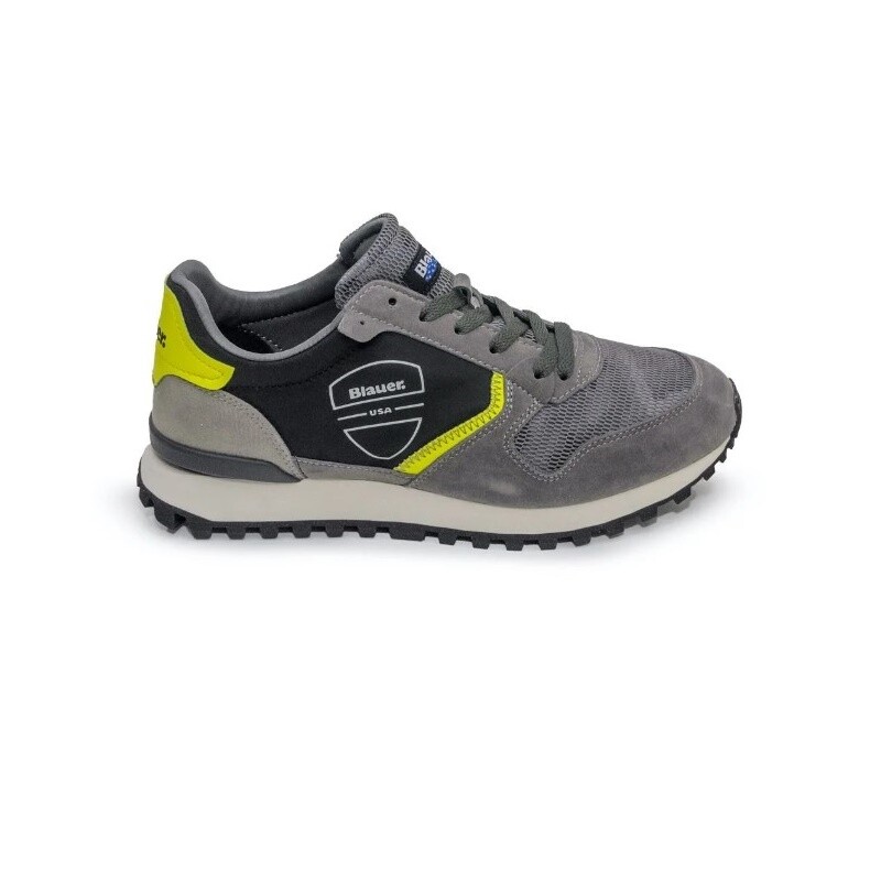 

Мужская обувь Blauer Кроссовки Кожа и ткань S3DIXON01 / Cam Серый Черный Желтый