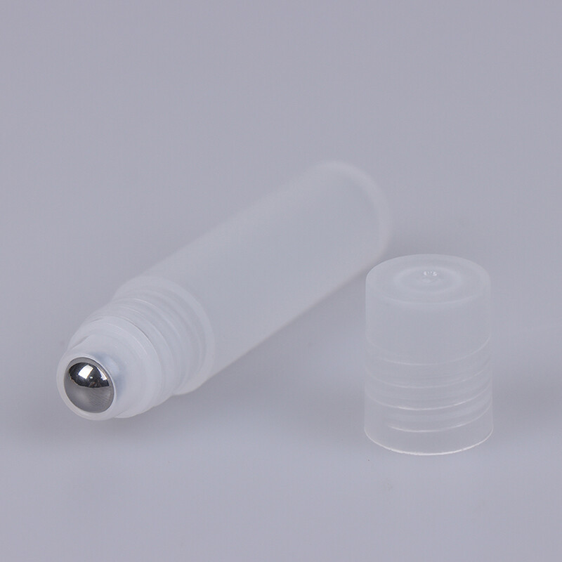 5ml Plastic Roll-on Perfume Bottles Stainless Steel Roller Ball Empty Contain ^C