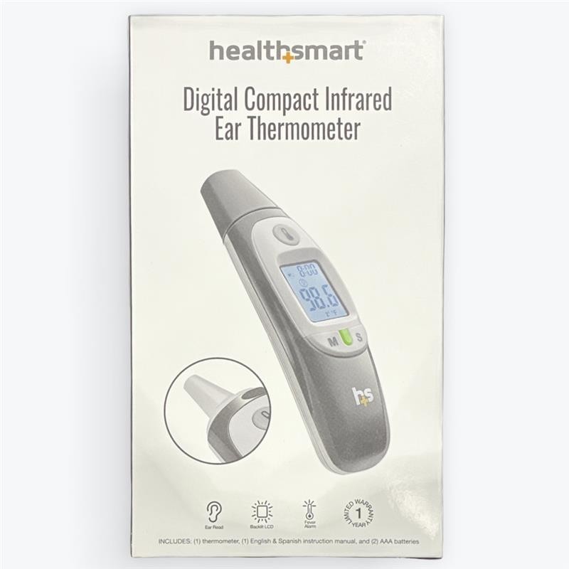 HealthSmart Compact Instant Read Infrared Digital Ear Thermometer