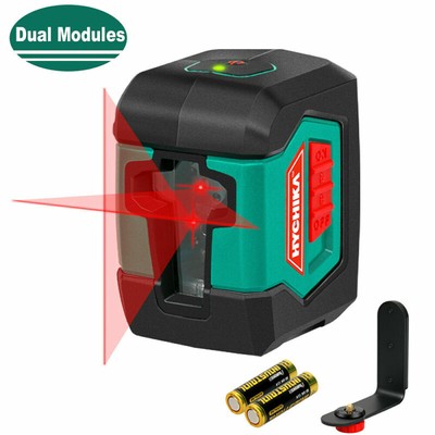 HYCHIKA Nivel Láser 15m Nivelador Láser Cruzado Autonivelante Doble Láser Módulo
