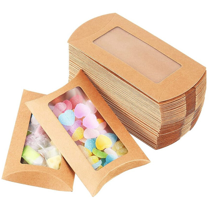 With Window Wedding Kraft Paper Gift Packaging Boxs*