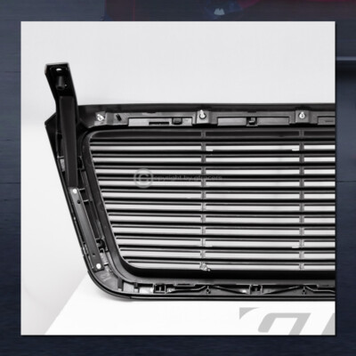 Matte Black For 2004-2008 Ford F150 Horizontal Billet Front Bumper Grill Grille
