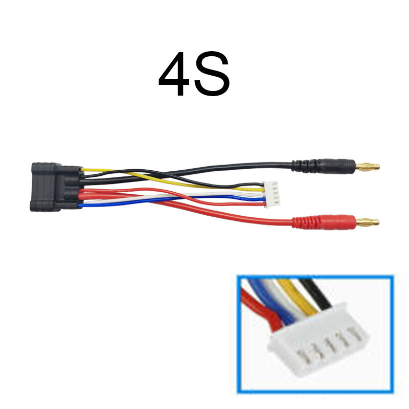 2S/3S/4S Lipo Battery Bullet Connector Cable Adapter For 1/8 RC Car