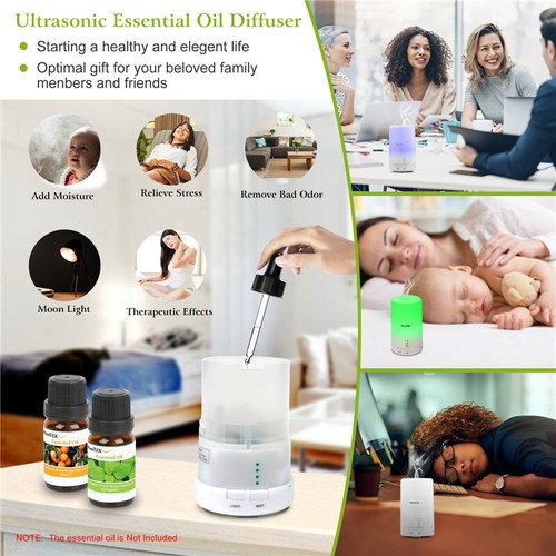 LED Ultrasonic Aroma Essential Diffuser Air Humidifier Purifier Aromatherapy New