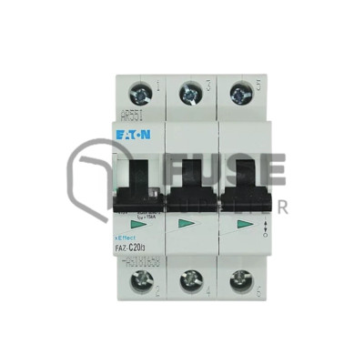1PC New EATON MOELLER FAZ-C20/3 20A 3P Circuit Breaker