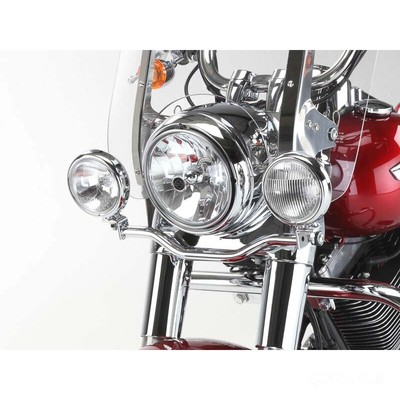 Lampenhalter chrom für Harley Davidson FLD 1690 Dyna Switchback ABS 2012-2014