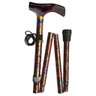 Gehstock Spazierstock HOLZGRIFF DESIGN orientalisch faltbar Wanderstock Krücke