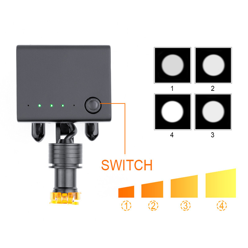 Dental 5W LED Wireless Head Light w/ Optical Filter for Loupes Glasses DY-013 US