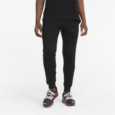 PUMA X BATMAN T7 MENS BLACK TRACK PANTS