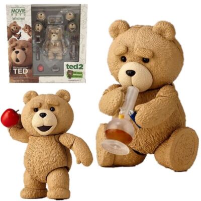 New TED 2 Movie Teddy Bear 4'' Boxed Movable Action Figure Toy Collectors Model