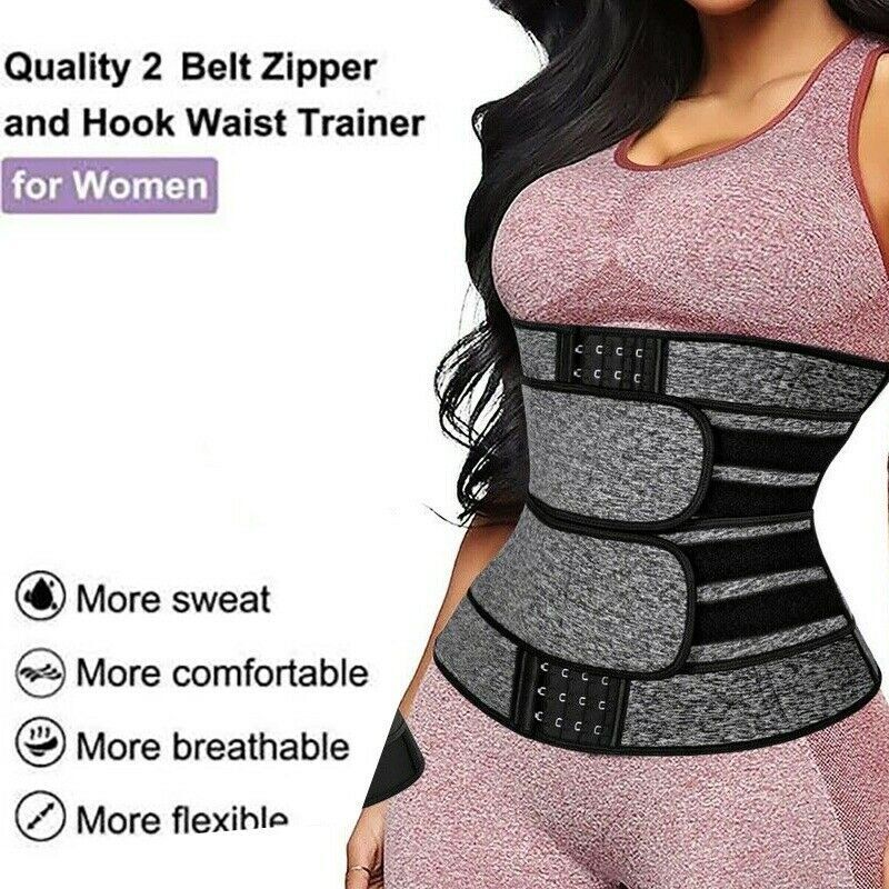 Men Sweat Waist Trainer Trimmer Abdomen Reducer Slimming Belt Body Shaper Girdle