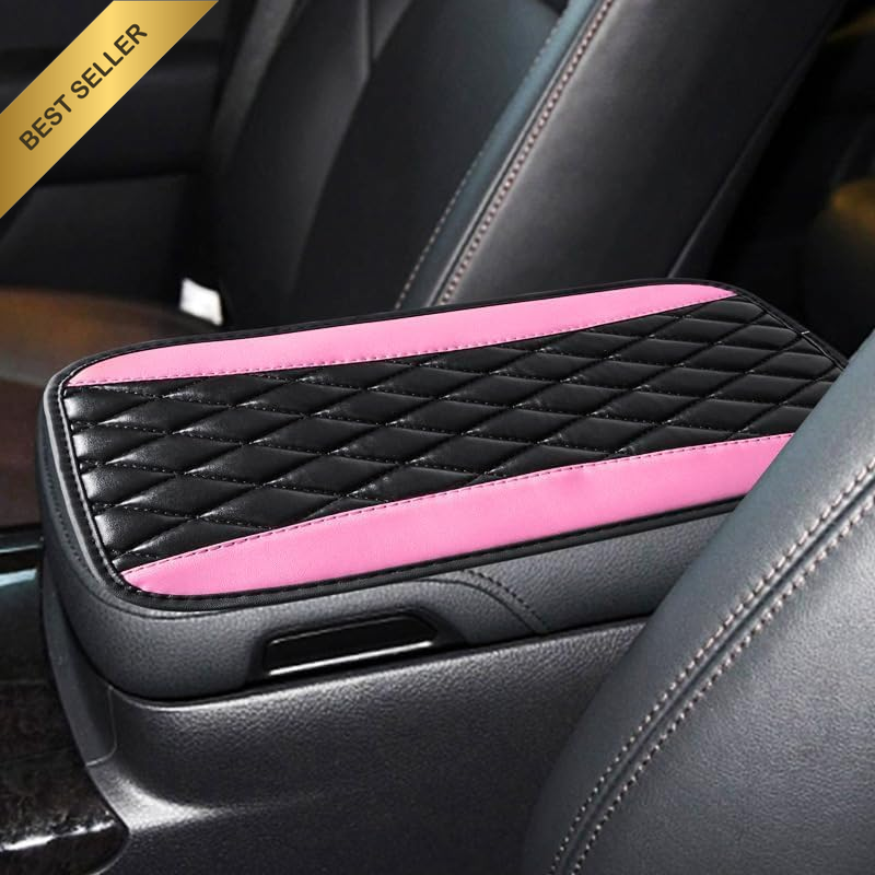 Car Center Console Cushion Pad, Universal Leather Waterproof Armrest Seat Box Co