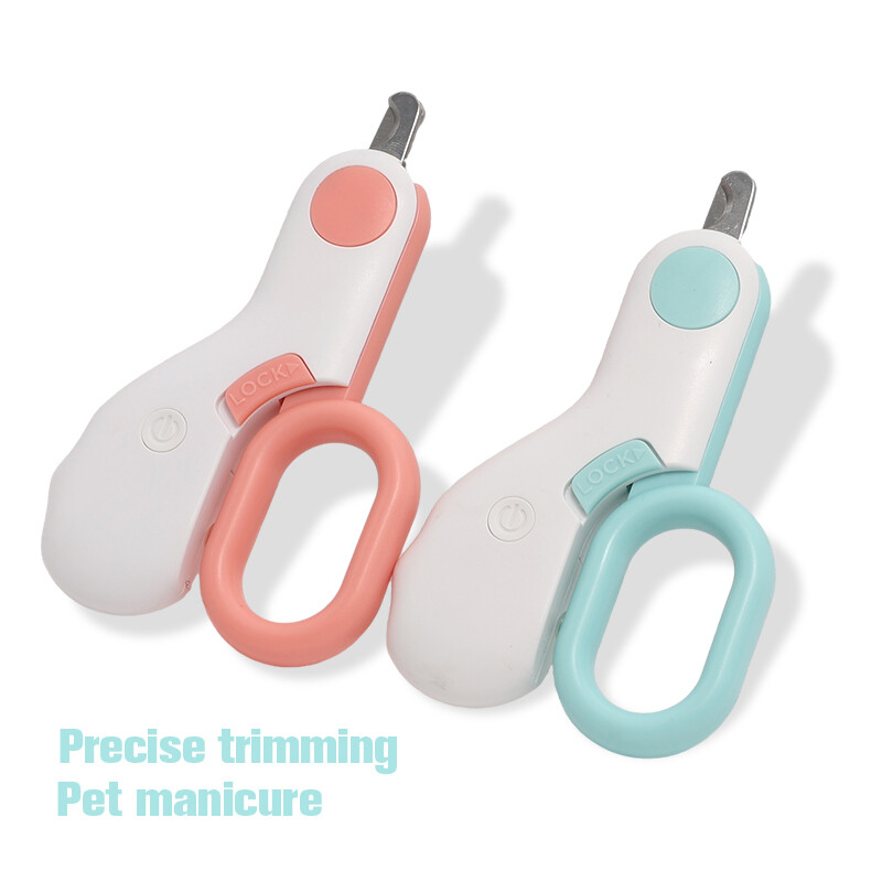 Pet Nail Clipper with LED Lights Dog&Cat Nail Trimmer Professional Grooming Tool