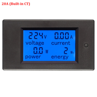 AC 20A 100A Digital Panel Meter Monitor Watt Kwh Power Energy Voltmeter Ammeter
