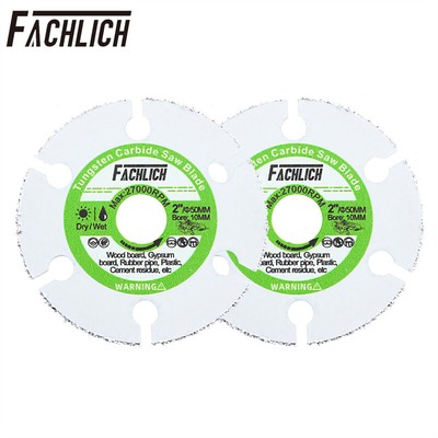2pcs 50mm/2'' Diamond Cutting Disc Wood Plastic Rubber Saw Blade Cutter Plate
