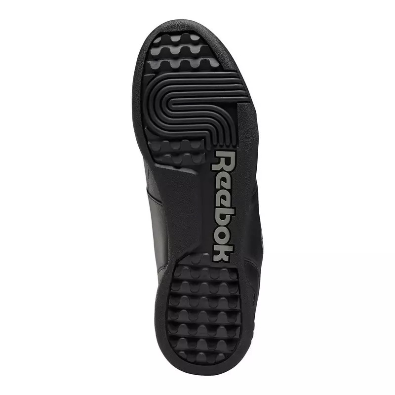 Mens Reebok Classic Workout Plus Leather Shoes Sneakers Size 14 Black Grey 2760