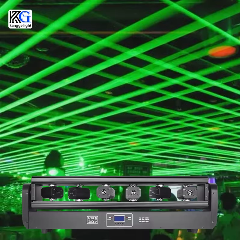 RGB DMX512 6 Eyes Moving Head Laser Light Stage Laser Effect Projector Full Colo