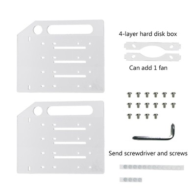 Multi-Layer SSD Rack for 3.5'' Hard External Deskeop Bracket