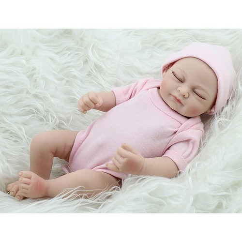 11/" Handmade Realistic Full Vinyl Reborn Newborn Baby Doll Gift Toy Lifelike