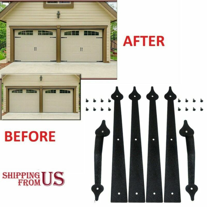 Garage Door Handle Curb Appeal Faux Hinge Carriage Diy Decor House