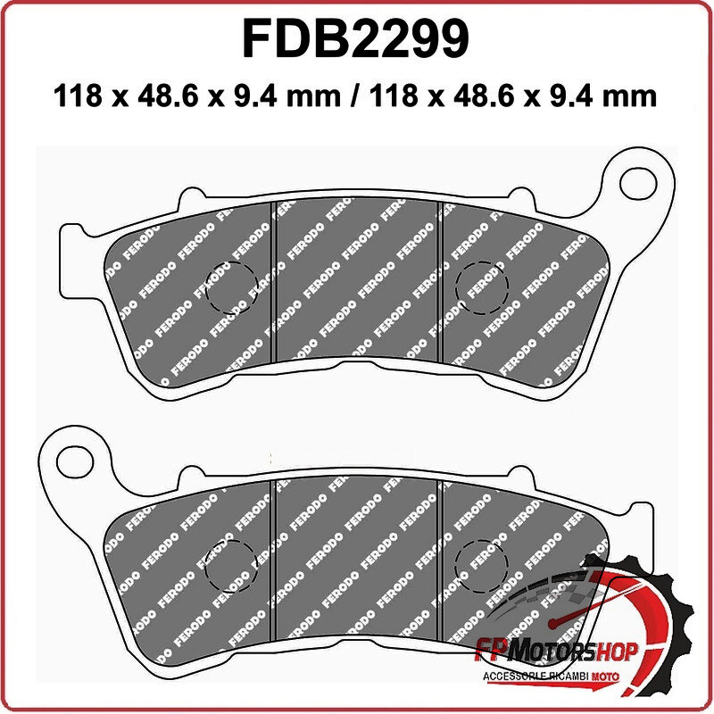 PASTIGLIE PASTICCHE FRENO PER MOTO FDB2299ST HARLEY XL 883 L 14>17 ANTERIORE