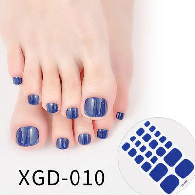 Women Toe Nail Wraps Art Stickers Self Adhesive Full Cover DIY Manicure Decals