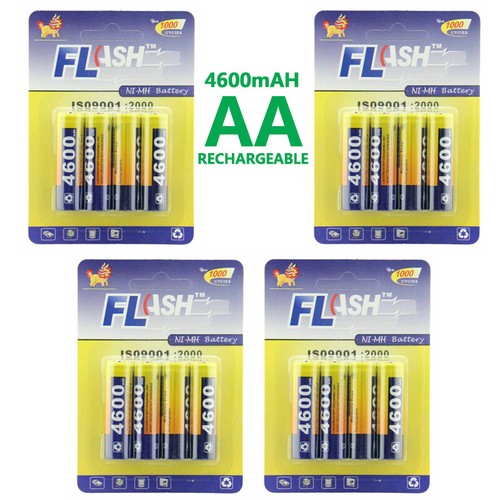 Lot AA Batteries Rechargeable NiMH 4600mAh Battery for Controller Wireless Mouse