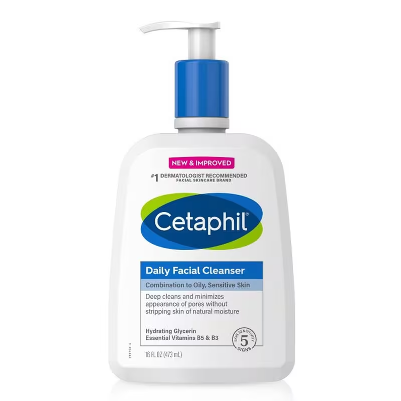 Cetaphil Daily Facial Cleanser Combination to Oily Skin 16 oz