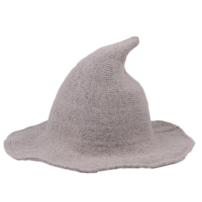 Women Witch Hat Halloween Modern Winnter Fall Fashion Hat Sheep Foldable Wool US