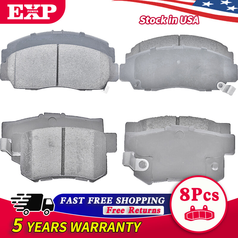 Front and Rear Ceramic Disc Brake Pads Kit for Acura TSX CSX Honda