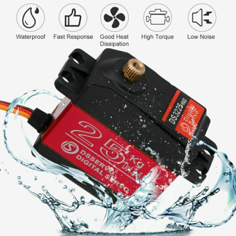 25kg Digital Servo Lenkgetriebe FÃ¼R Rc Auto Car Boat Robot Hubschrauber Drone*