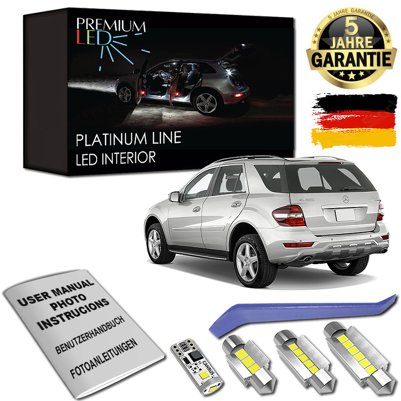 Mercedes ML164 W164 LED Innenraumbeleuchtung Set Premium 19 SMD Weiß