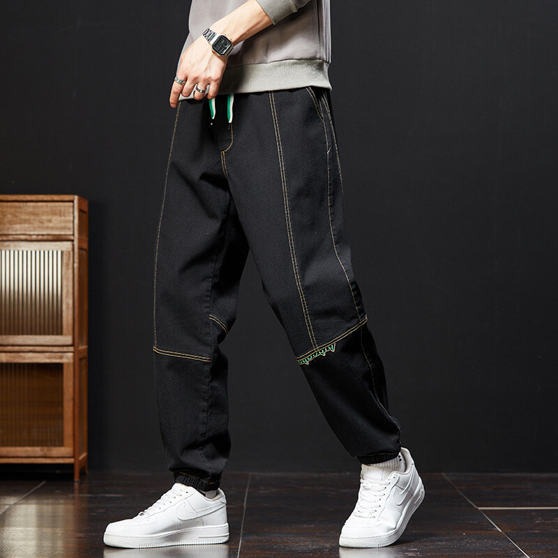New Baggy Jeans Men Stretch Denim Joggers Cargo Pants Casual