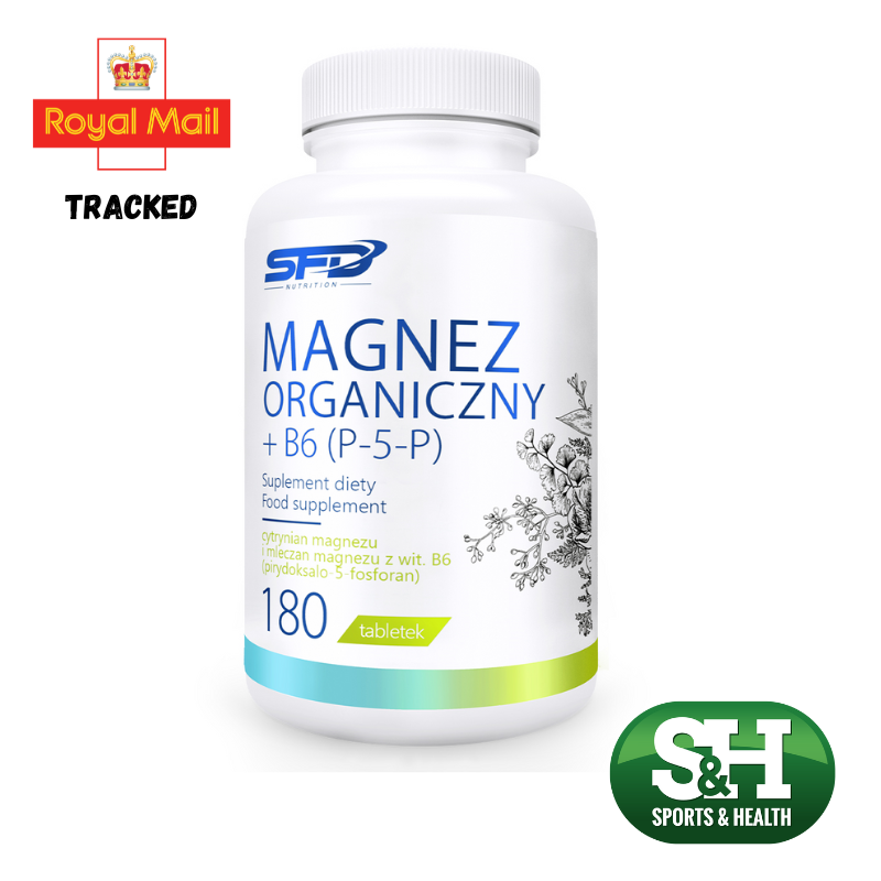 Magnesium Citrate and Lactate + Vitamin B6(P-5-P) 180 tablets SFD
