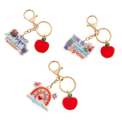 Thank You Keychain Christmas Gifts Teacher Appreciation Gift Teacher Keychain