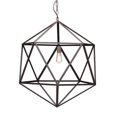 Zuo Modern Amethyst Ceiling Lamp - Small - Rust