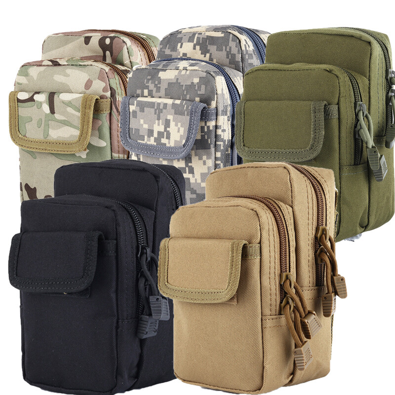 Tactical Molle Pouch Multi-purpose Waist Pack EDC Utility Belt Bag Phone Pocket