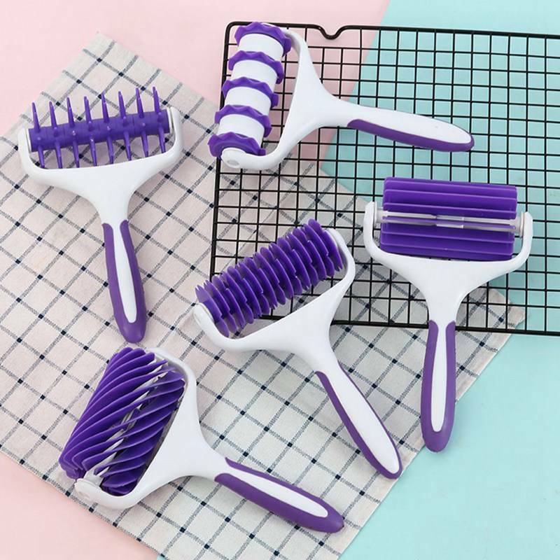 Fondant Strip Ribbon Cutter Embosser Roller Sugar Craft Cake
