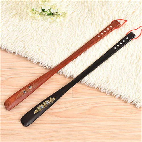 55cm Extra-Long Handled Shoe Horn Hard Wooden Shoe Horn Shoe Spoon Home Tools US