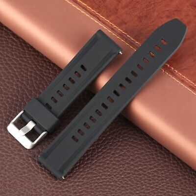 Rubber Watch Band Strap Diving 18mm 20mm 22mm 24mm Women Men Silicone Bracelet