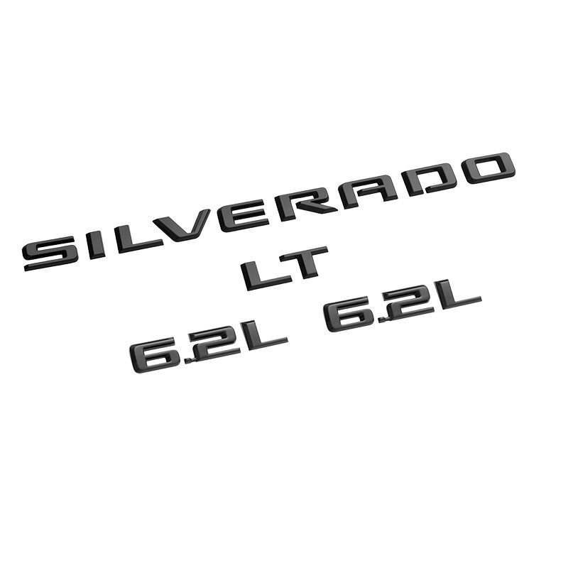 OEM 2019-2026 Chevrolet Silverado 1500 LT Next Gen Black Emblems 85592713